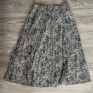 A New Day Leopard Print Midi Skirt – Size Small